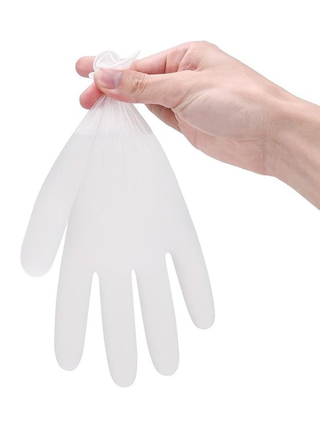 Generic 200Pcs Clear Vinyl Exam Gloves Latex Free TPE Disposable Medical Gloves Cleaning Gloves Food Grade Gloves Household Kitchen Cleaning Oil Proof Gloves  - Image 4