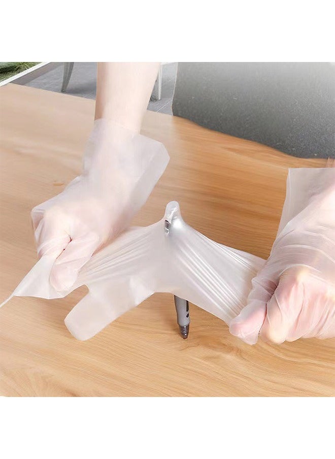 Generic 200Pcs Clear Vinyl Exam Gloves Latex Free TPE Disposable Medical Gloves Cleaning Gloves Food Grade Gloves Household Kitchen Cleaning Oil Proof Gloves  - Image 5