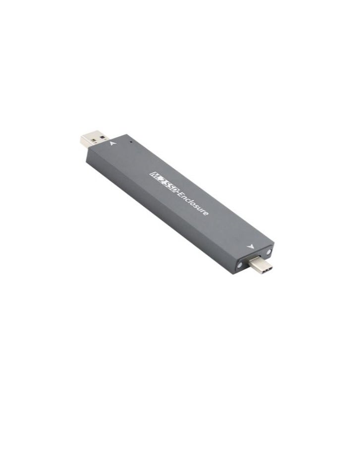 To NVME M-key M.2 NGFF SATA SSD PCBA Case Combo Type-C & USB3.0 RTL9210B Chipset 2280 / 2260 / 2242 /2230 mm Adapter