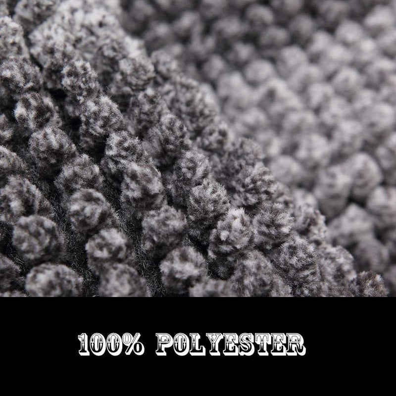 COSY HOMEER COSY HOMEER Bath Rugs Made of 100% Polyester Extra Soft and Non Slip Bathroom Mats Specialized in Machine Washable and Water Absorbent Shower Mat (36x24Inch  Black) - Image 3
