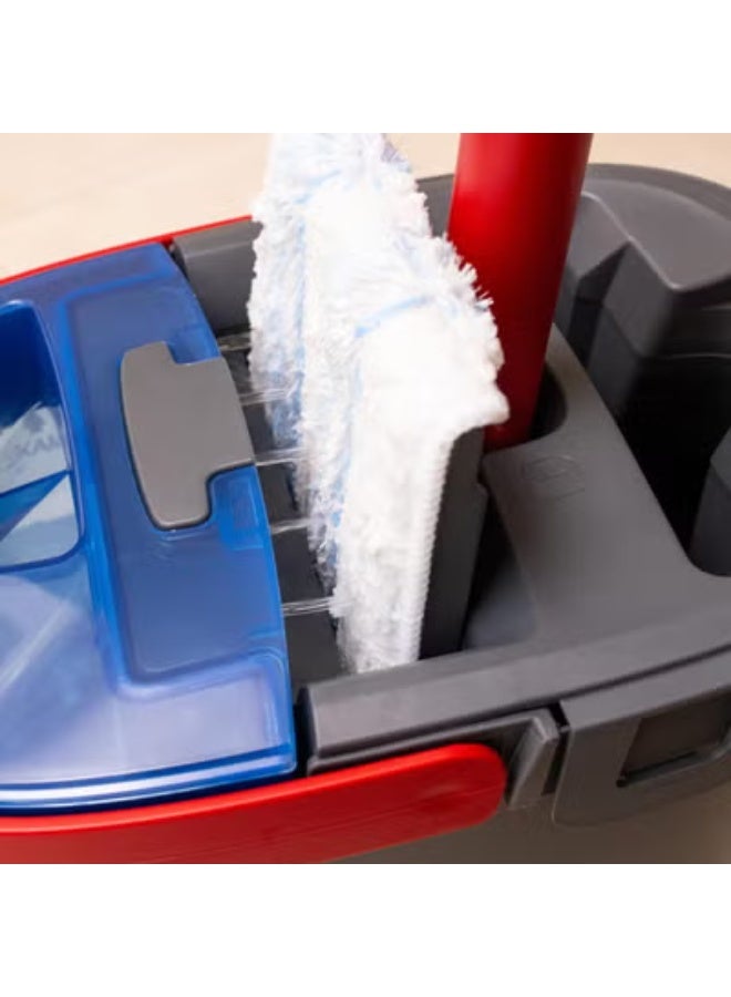 Vileda H2PrO Flat Mop System – 100% Clean/Dirty Water Separation Dual Tank, One‑Hand Use, Microfibre Pad for Streak‑Free Floors - Image 4