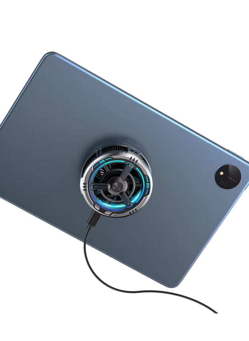 Memo CX09 Phone Cooling Fan, Phone Cooler, Tablet Cooler with 3 Gears Can Freeze Phone Cooler Black