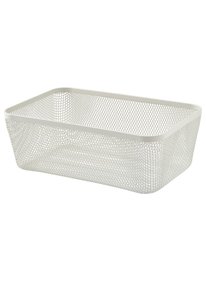 Green Tiger Food Storage Basket, Metal/White, 30X20X11 Cm - Image 1