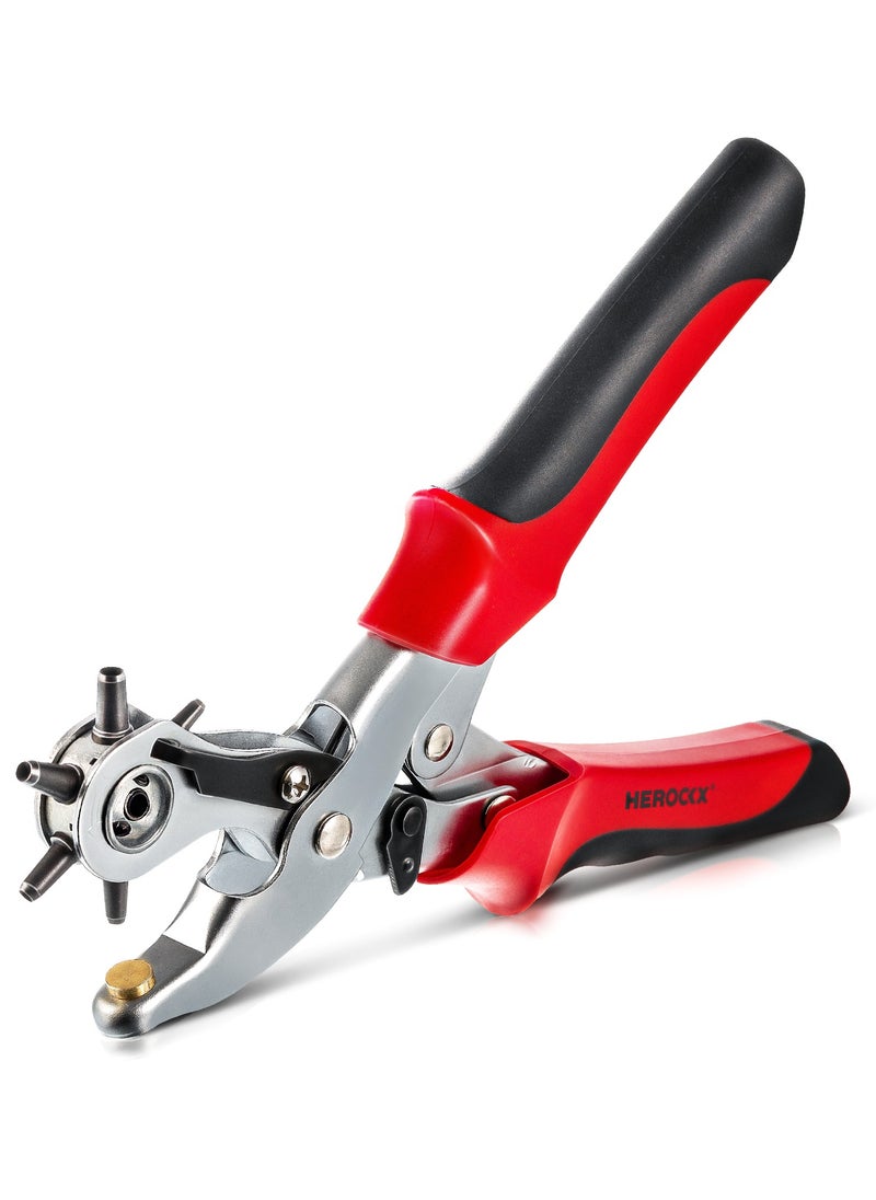 HEROCKX Belt hole punch plier Leather Punch Tool Belt Punch Tool  Belt Hole Puncher Heavy Duty Leather Punching Machine is Suitable for Leather, Leather Belt, Handbag, Watch Strap, etc  - Image 1