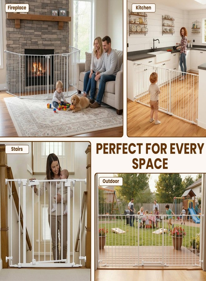 Mumeasy Baby Gate Replacement Hardware Kit, Wall Mount Accessories with Screws & Anchors for Baby & Dog Safety Gates, White - Image 5