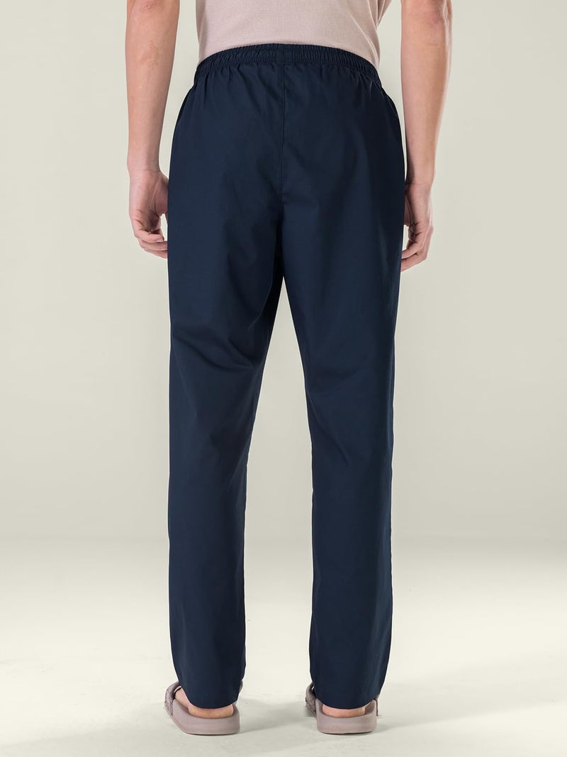 DAMENSCH Relaxed Fit Premium Cotton Casual Style|Dual Pockets|Ultra light| Breathable Microfibre Waistband|Anti-Bacterial|Stretchable, Soft Comfortable| Lounge Pyjamas For Men - Colombo Blue - M - Image 5