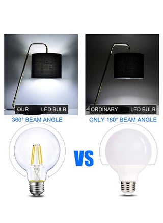 D042 A60 LED Bulb 8W E27 | Clear Glass Filament | Warm White | 360° Beam | Vintage Style Energy-Saving Bulb - view 4