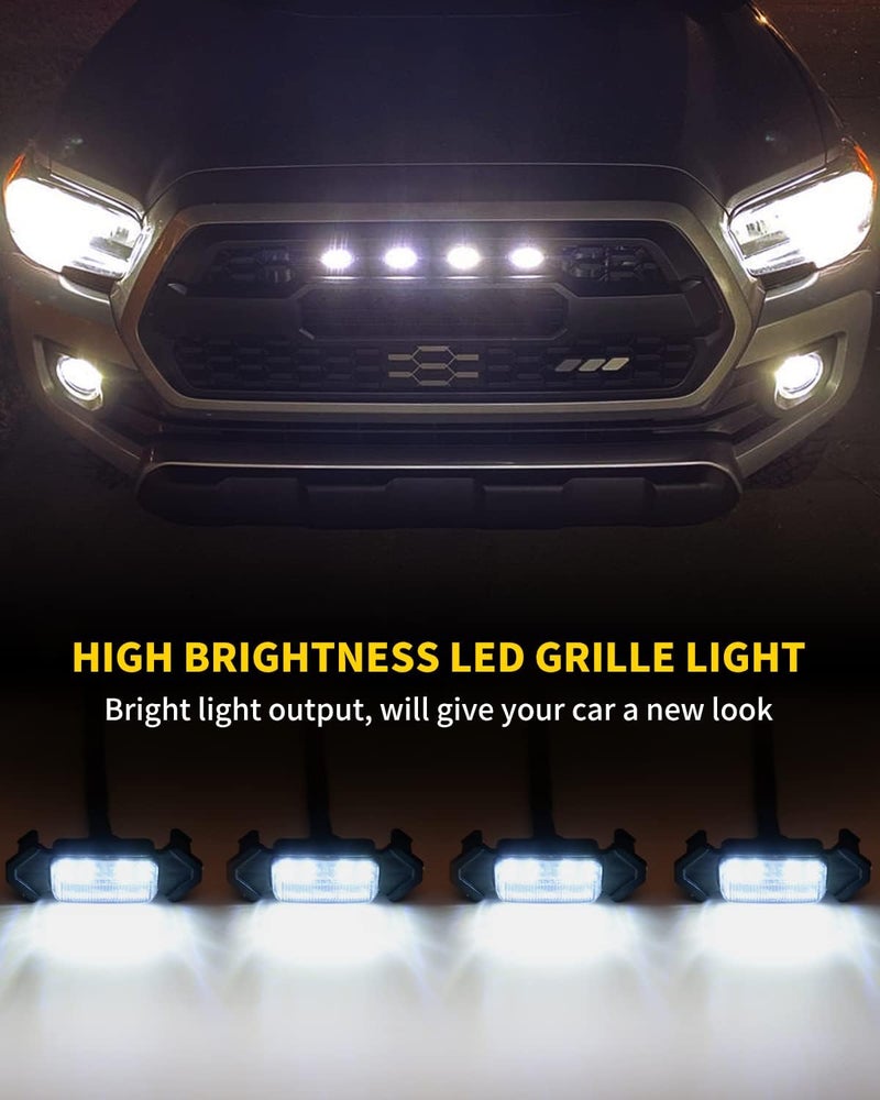 MEALAM White LED Grille Lights for Toyota Tacoma - Image 2