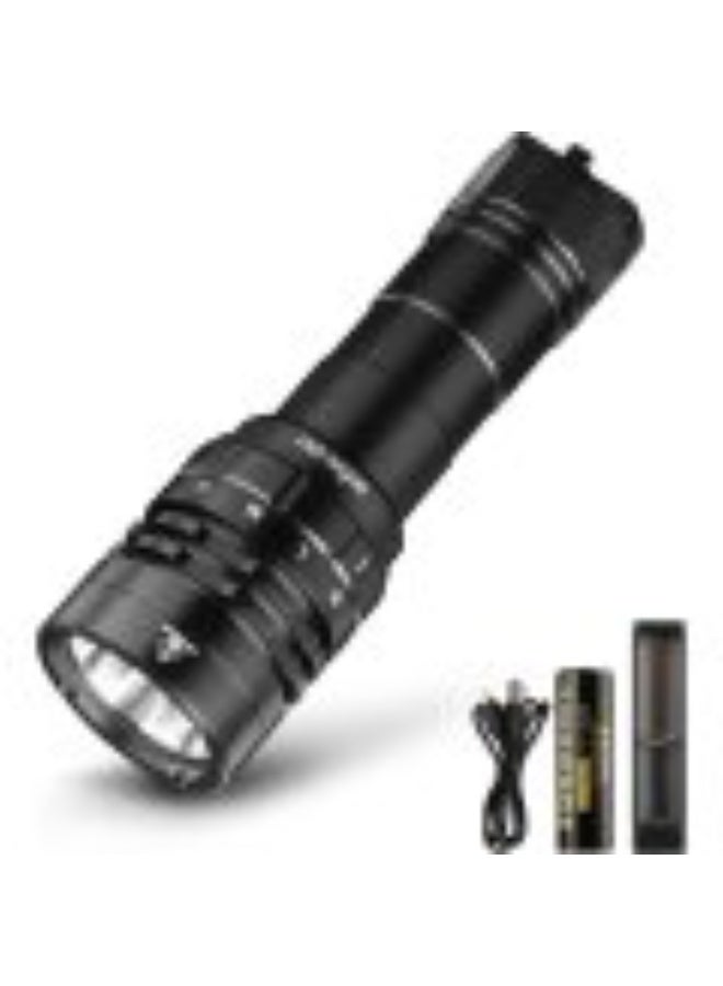 سوفيرن مصباح غوص Sofirn SD05 LED فائق السطوع بقوة 3000 لومن، مقاوم للماء حتى عمق 100 متر، مزود ببطارية قابلة للشحن 21700، مثالي للغوص والصيد واستكشاف الكهوف والأنشطة الخارجية، مقاوم للماء. - Image 1