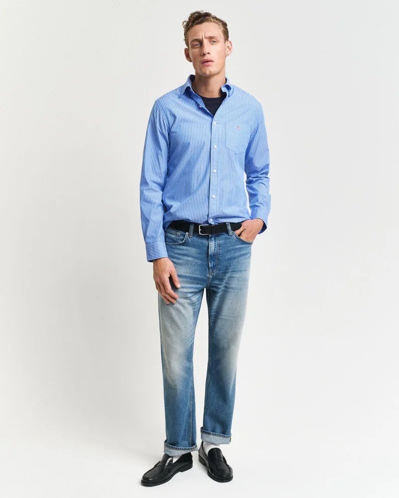 غانت Gant Regular Classic Poplin Stripe Shirt