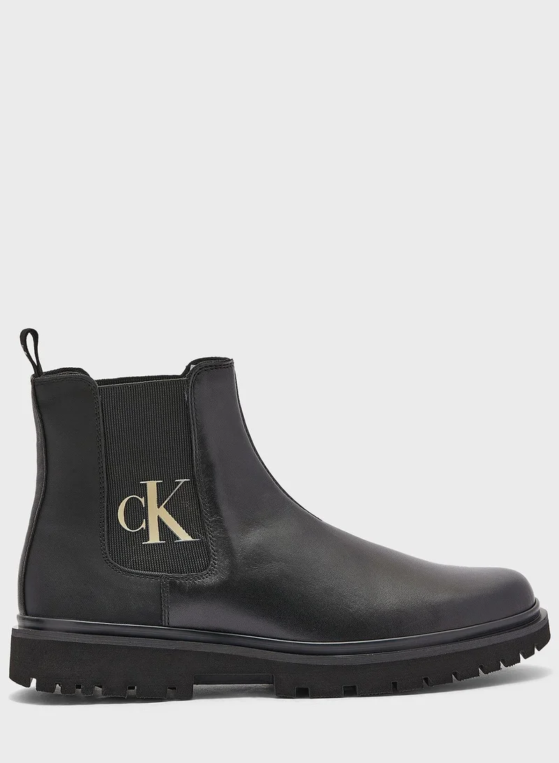 Calvin Klein Jeans Logo Printed Casual Boot