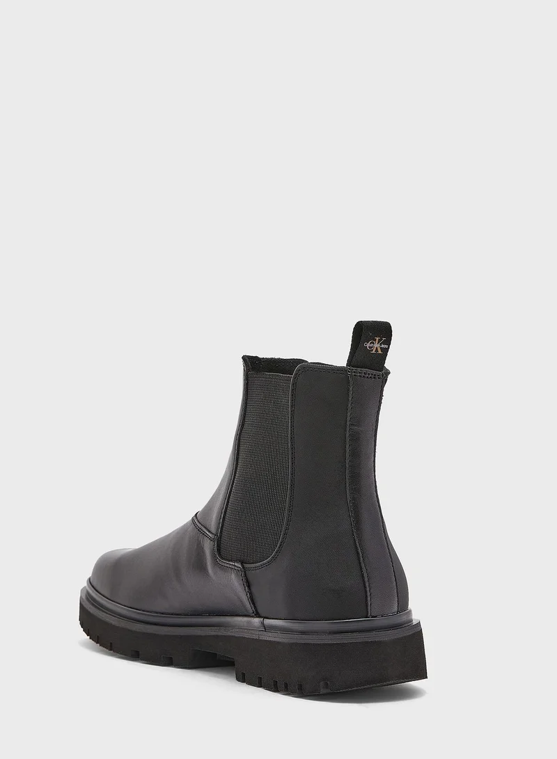 Calvin Klein Jeans Logo Printed Casual Boot