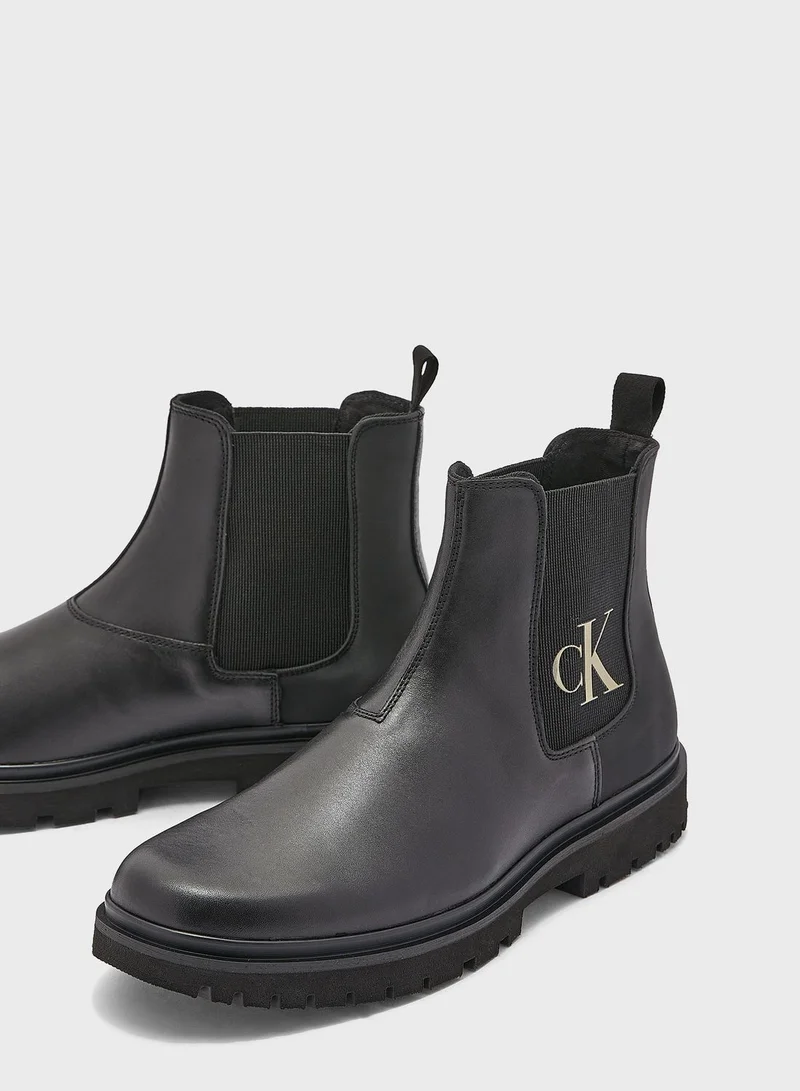 Calvin Klein Jeans Logo Printed Casual Boot