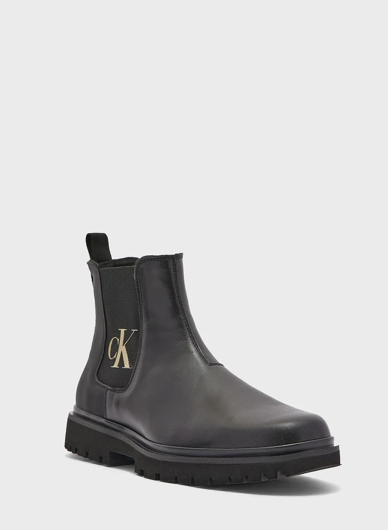 Calvin Klein Jeans Logo Printed Casual Boot