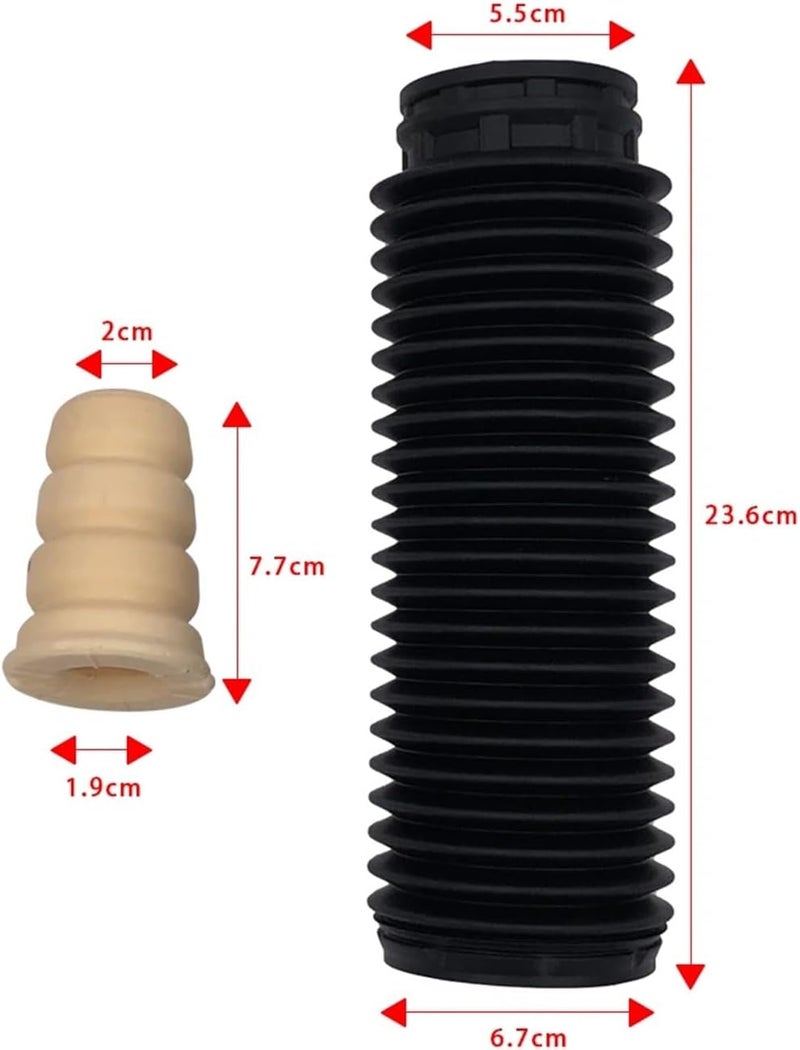Wivplex Car Front Shock Absorber Buffer Rubber Boot Set - Image 2