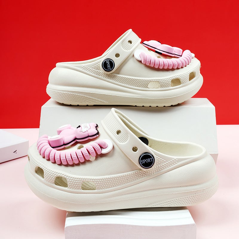 Cute Cartoon Children'S Clogs, Girls' Toe-Toe Breathable Slippers, Summer Outer Wear Beach Boys' Children'S Sandals - Image 5