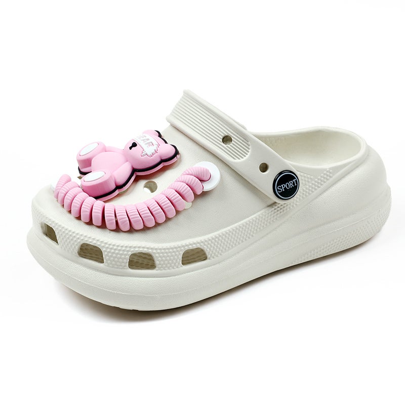 Cute Cartoon Children'S Clogs, Girls' Toe-Toe Breathable Slippers, Summer Outer Wear Beach Boys' Children'S Sandals - Image 1