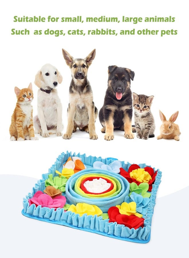 KeeKit Snuffle Mat for Dogs - 19.7x19.7 Inch Felt Wool Slow Feeder Mat, Interactive Dog Toy for Treats & Food, Anxiety Relief & Mental Stimulation (Not for Aggressive Chewers) - Image 3