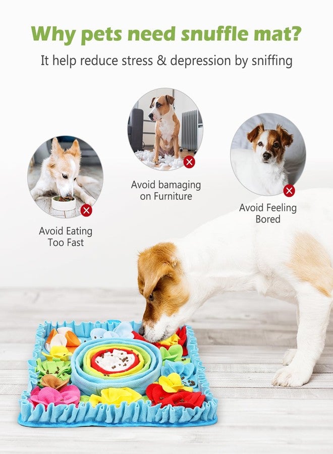 KeeKit Snuffle Mat for Dogs - 19.7x19.7 Inch Felt Wool Slow Feeder Mat, Interactive Dog Toy for Treats & Food, Anxiety Relief & Mental Stimulation (Not for Aggressive Chewers) - Image 4