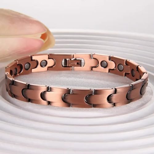 EDMIRIA Copper Magnetic Bracelet for Men – Elegant & Adjustable Solid Copper Bracelet with Sizing Tool (Design-5) - Image 5