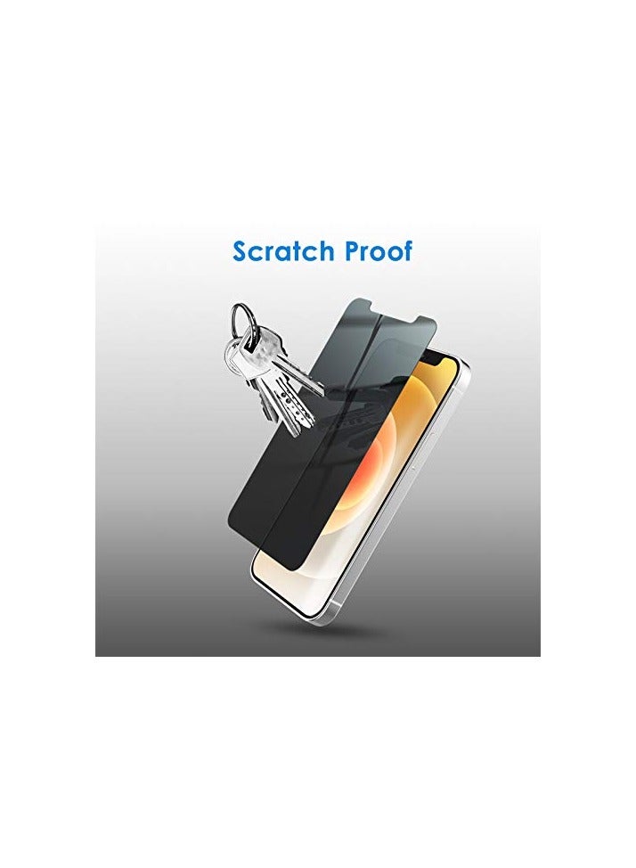 جي تيك واقي شاشة للخصوصية من JETech لهاتف iPhone 12/12 Pro مقاس 6.1 بوصة، طبقة من الزجاج المقوى المضاد للتجسس، عبوتان - Image 3