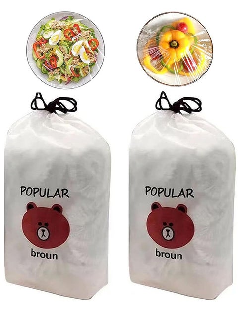 أكياس الحفظ الطازجة 200 قطعة أغطية الطعام، أكياس الحفظ الطازجة، أغطية التخزين المرنة، أكياس الحفظ، أكياس التخلص منها، الفاكهة والتخزين المستعملة، الشفافة، التمدد المرن أغطية الأوعية القابلة للضبط، أغطية غطاء المطبخ العالمي للفضلات وإعداد الوجبات