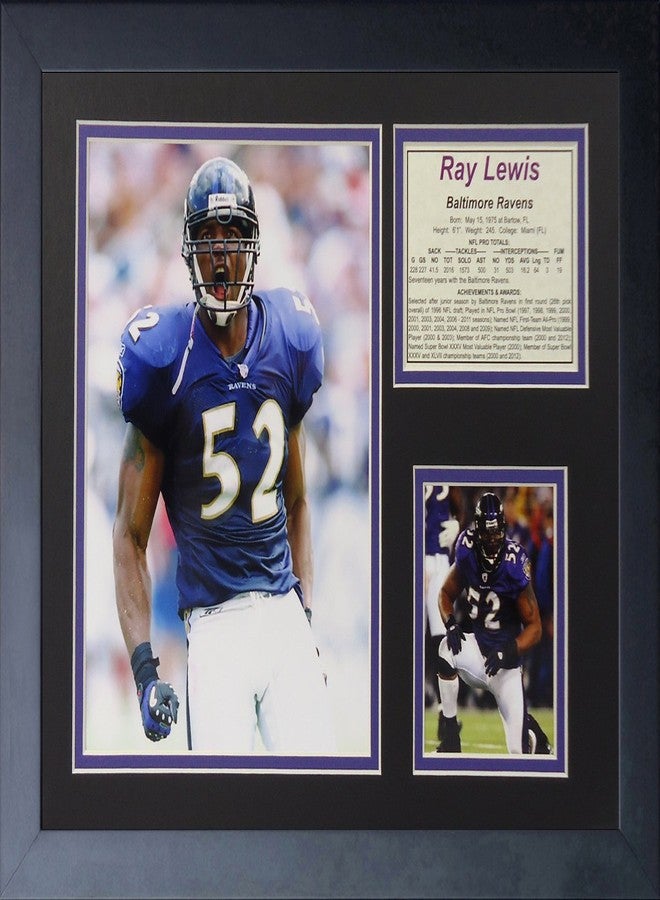 Ray Lewis - Home 11" x 14" Framed Photo Collage by Legends Never Die, Inc.