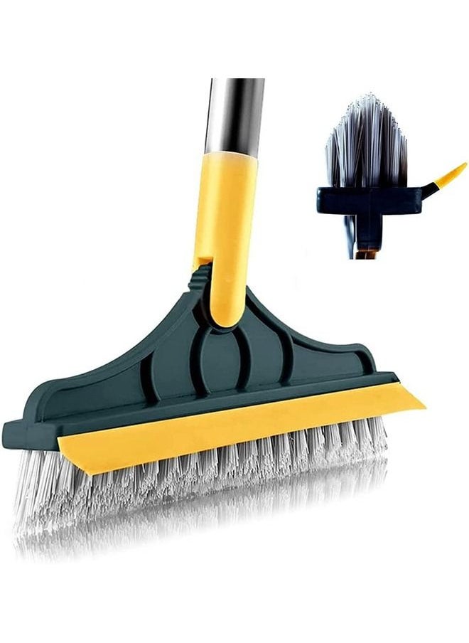 Generic - 2 in 1 Floor Scrub Brush with Squeegee and Hair Removal Comb - Image 1