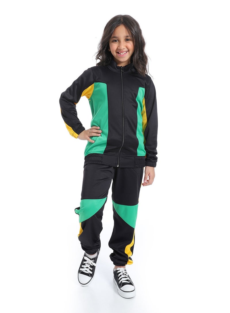 Caesar Girls' 2-Piece Sports Tracksuit - Image 2