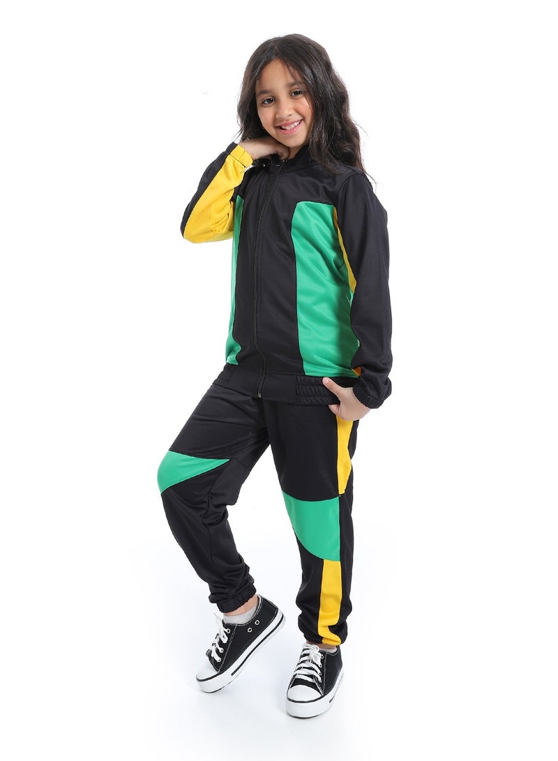 Caesar Girls' 2-Piece Sports Tracksuit - Image 3