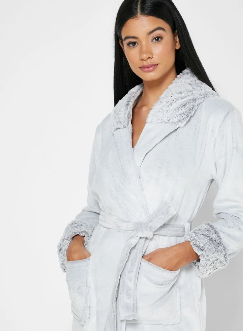 Boux Avenue Star Foil Hooded Robe