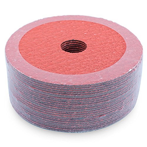 BHA Ceramic Resin Fiber Sanding and Grinding Discs, 4.5” x 7/8”, 60 Grit - 25 Pack - Image 1