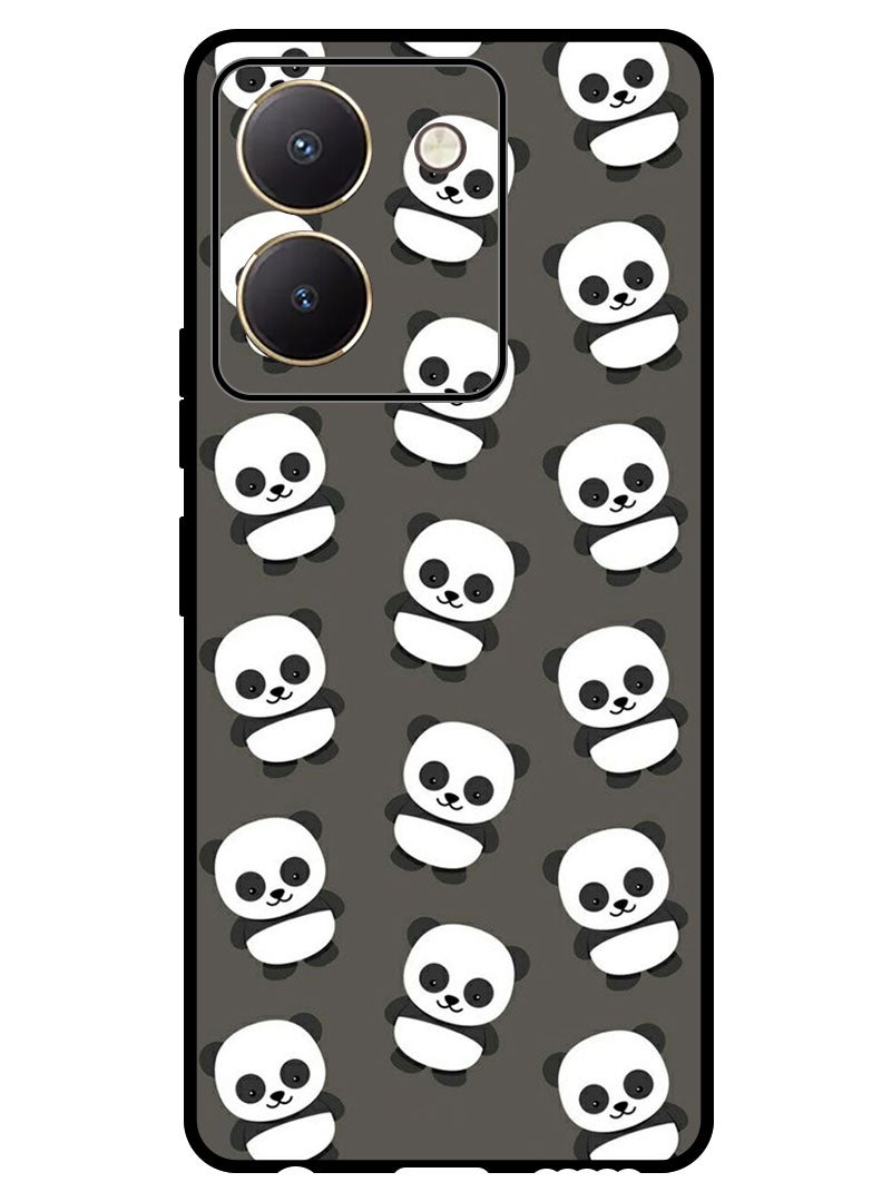 Theodor Protective Case Anti Scratch Shock Proof Bumper Cover For Vivo Y77t Panda - Image 1