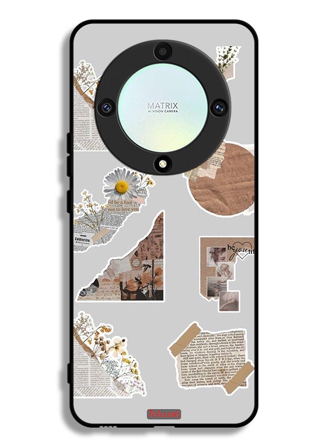 Tolwak غطاء حماية لهاتف Honor X9a مع ملصقات ورقية - Image 1