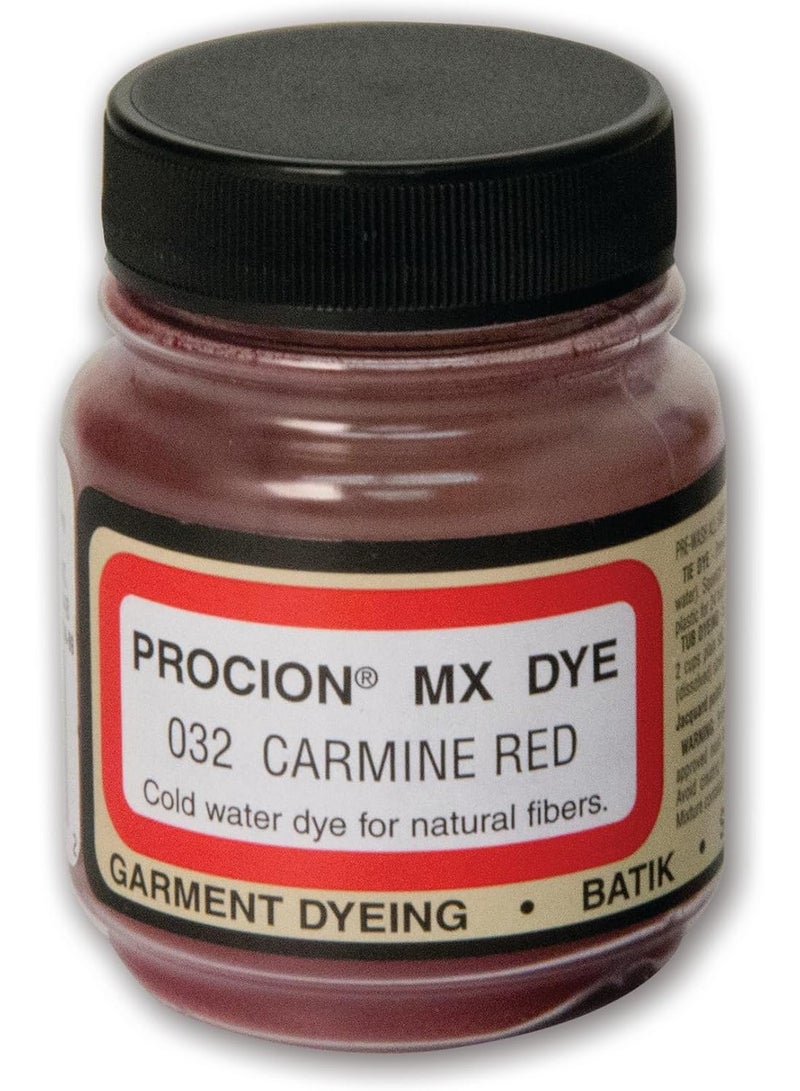 Jacquard Jacquard Procion Tie Dye Powder Carmine Red 2/3oz Jar - Powder Dye for Tie Dye - Permanent & Washfast Powder Tie Dye - Use as Ice Tie Dye Powder, Cold Water Dye for Fabric & Clothing Dye