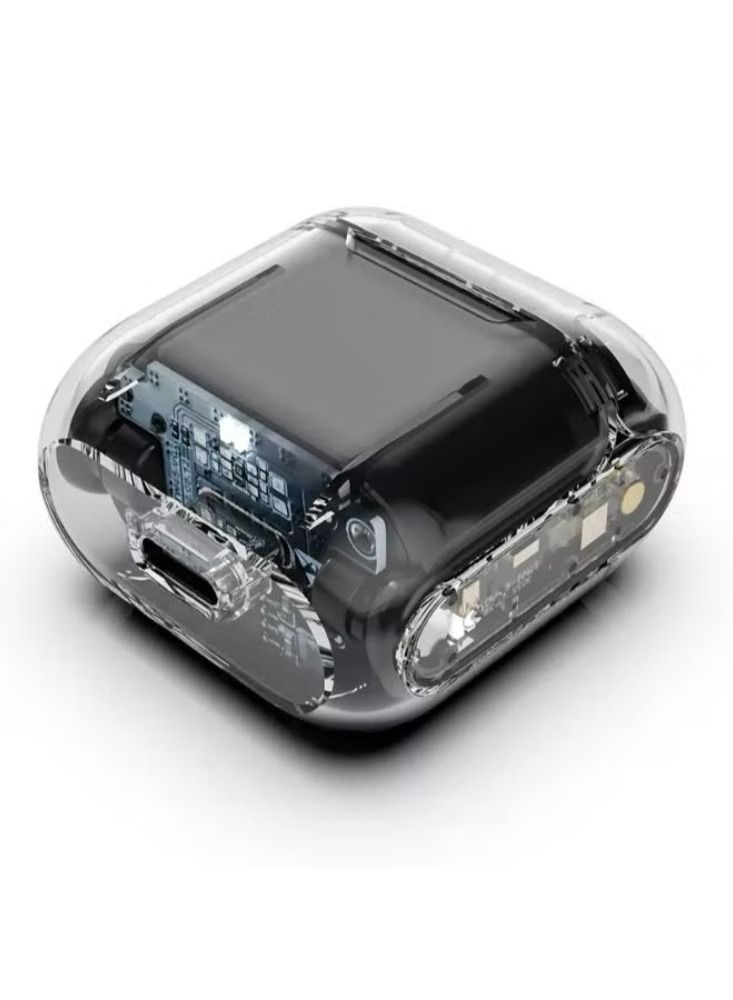 Dream Zone New Pro12 Wireless Bluetooth Headset Transparent Bin Tws Esports Gaming Low Delay Noise Reduction Black - Image 2