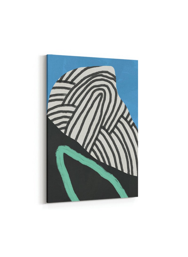 LOWHA Framed Canvas Wall Art Stretched Over Wooden Frame with Chaos Abstract Painting  - Image 4