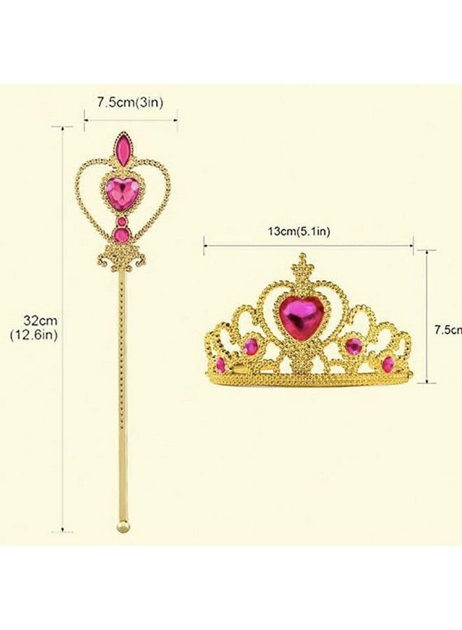 Fancydresswale FancyDressWale Girls Princess accessories for special occasions (One size, Crown and Magic Wand) - Image 3