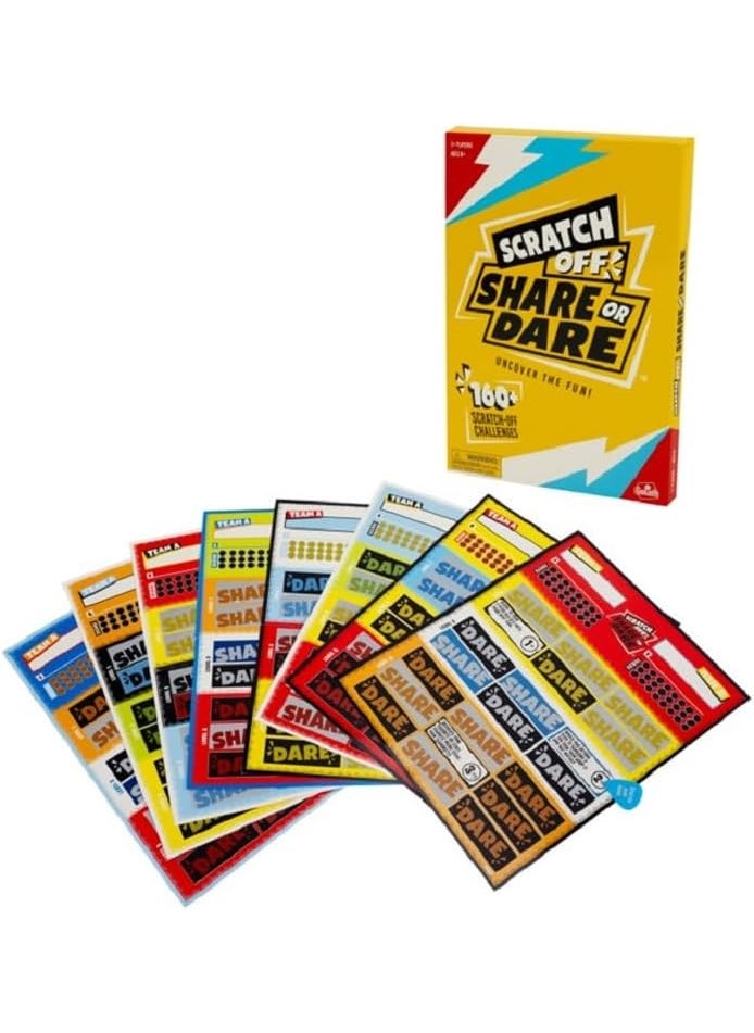Goliath Goliath Scratch Off Share or Dare Game  Uncover The Fun  Complete Silly Challenges and Share Funny Stories  160 Challenges  2 Players Ages 8  - Image 3