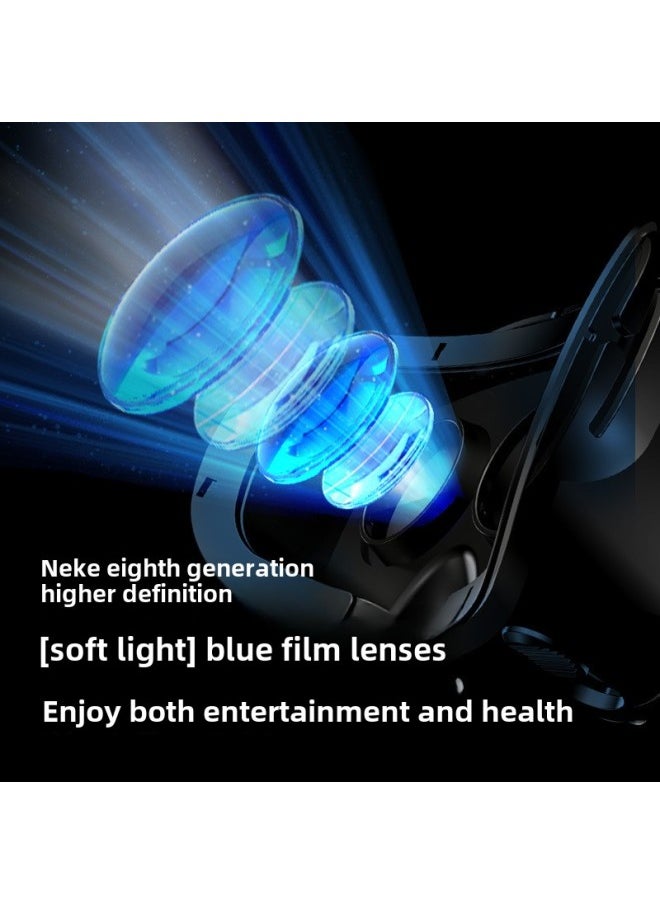 Generic - White One-piece Gift VR Classic Cinema Mobile Phone Glasses Glasses 3DVRG Special Generation Glasses-Color:Wild Big Earphones - Image 1
