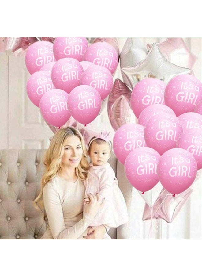 Bukela Baby Shower Decorations Girls, Baby Shower Party Decoration, Baby Shower Decoration, Baby Foil Balloon for Mum, His Gender, Reveal Party, Reusable, Pink - Image 4