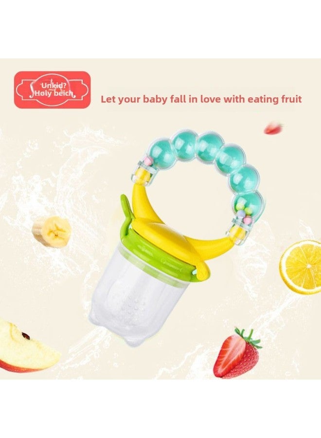 Baby Teether Teether Teether Stick Baby Bite Manhattan Hand Ball Toy Teether Silicone Boiled Deer-Color:Deer Teether + Storage Box + Anti-drop Chain