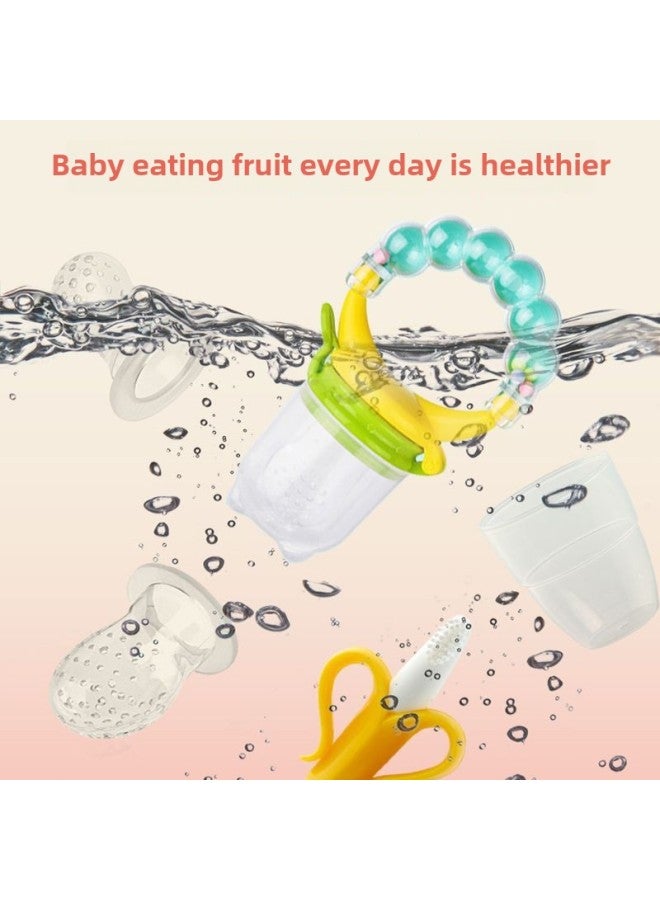 Baby Teether Teether Teether Stick Baby Bite Manhattan Hand Ball Toy Teether Silicone Boiled Deer-Color:Deer Teether + Storage Box + Anti-drop Chain