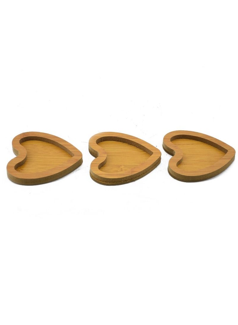 طبق تقديم من 3 أقسام على شكل قلب 13x33 سم - Image 3