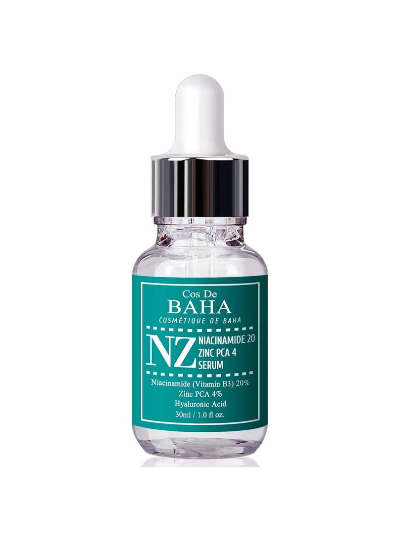 Cos De BAHA Niacinamide 20% + Zinc PCA 4% Serum 1 Fl Oz - Pore Reducer, Uneven Skin Tone Treatment, Diminishes Acne Prone, Skin Balancing Pore Reducing, Restores Elasticity (30 ml) - Image 2