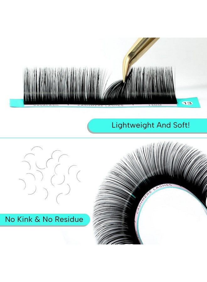 VAVALASH Cashmere Lashes 0.03/0.05/0.07 Premium Lashes Volume Eyelash Extensions 820Mm Individual Silk Lashes Soft Super Matte Black Professional Lashes Extension Tray Supplies (0.03D815Mm) - Image 5