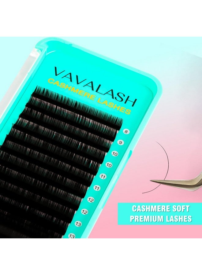 VAVALASH Cashmere Lashes 0.03/0.05/0.07 Premium Lashes Volume Eyelash Extensions 820Mm Individual Silk Lashes Soft Super Matte Black Professional Lashes Extension Tray Supplies (0.03D815Mm) - Image 2
