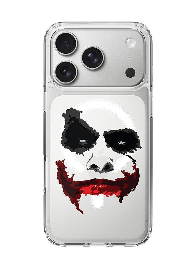 Classic Clear MagSafe Case for iPhone 17 Pro , Hybrid Soft Case Flexible Edges Anti Drop TPU PC Gel Thin Transparent Cover [ Designed for iPhone 17 Pro ] - Joker Grin