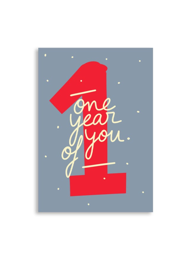Greeting card ONE YEAR OF YOU