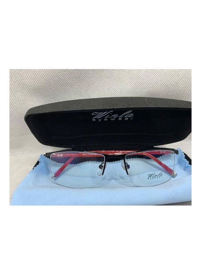 Winla Semi-Rimless Square Eyeglass Frame 8513 C 01  - Image 2